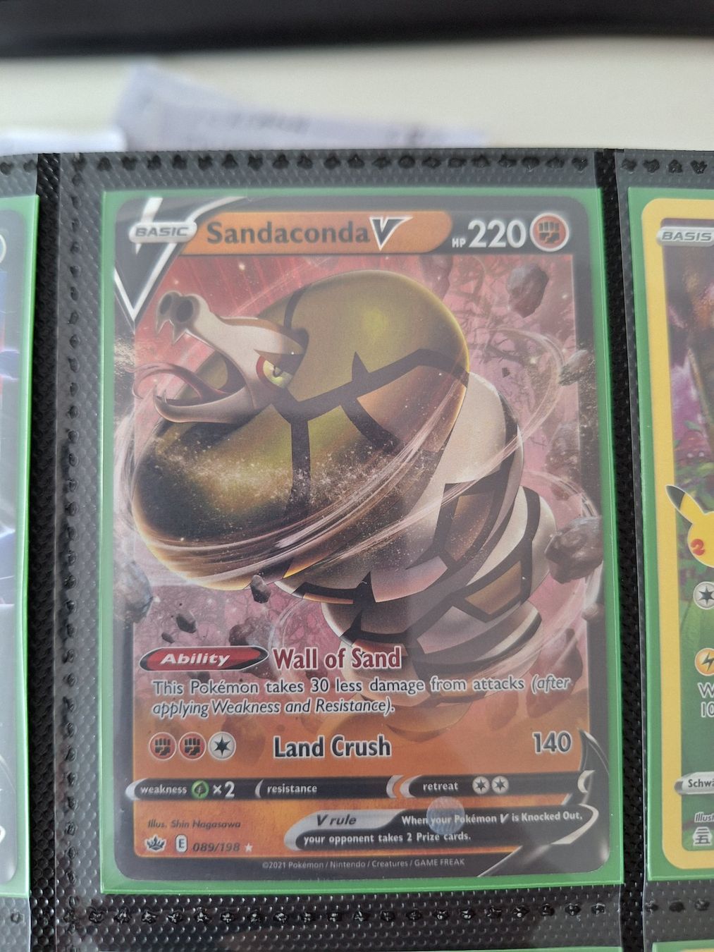 Pokémon Sammelbilder & Trading cards: Sandaconda V – Gebraucht aus Altstätten SG von GGsGameshop