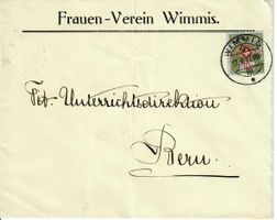 Brief, Frauen - Verein Wimmis  1917