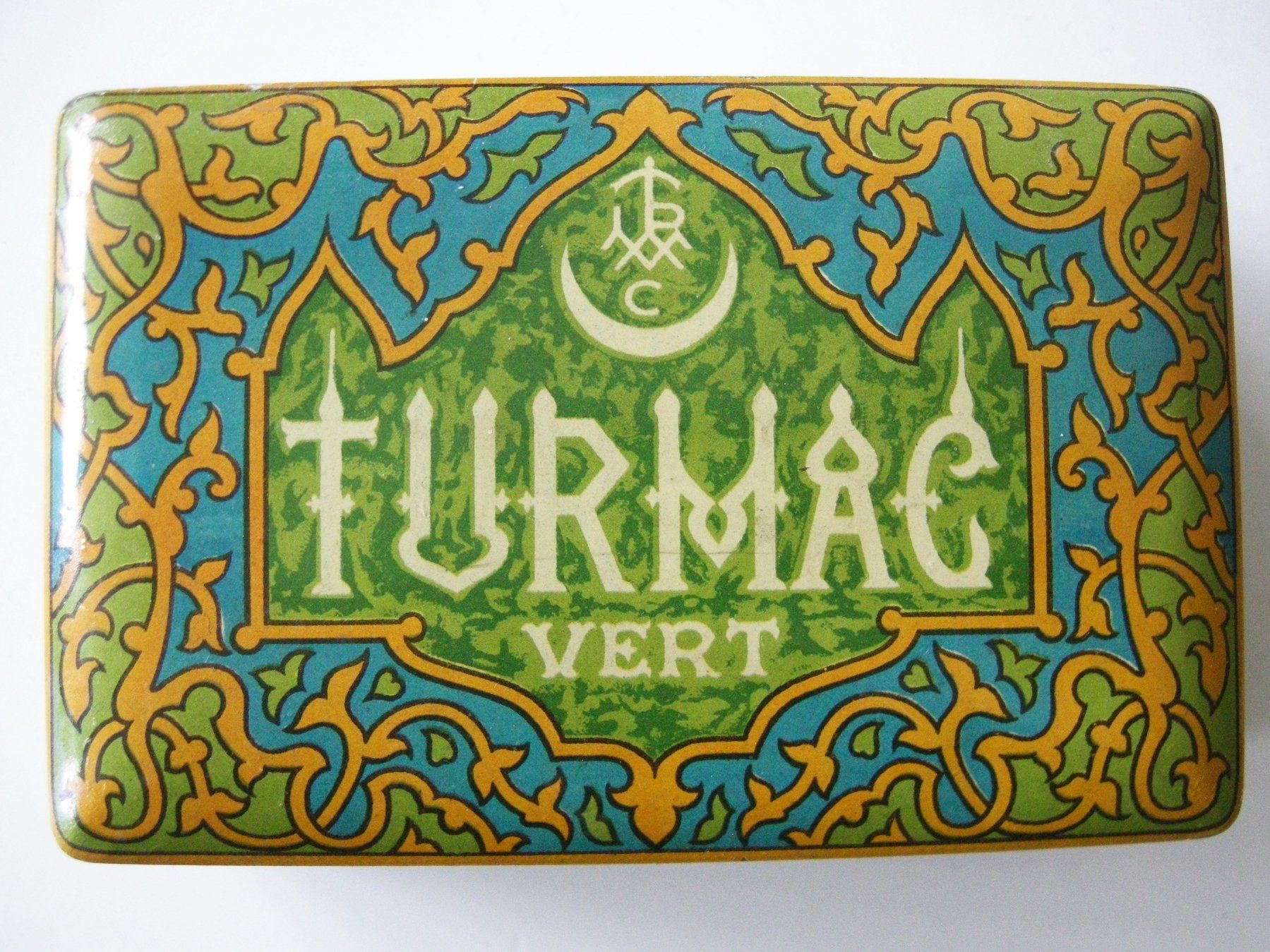 Barattoli: antike seltene Blechdose Turmac Vert 50 Cigarettes – Usato da Luzern venduto da chf_zvb8