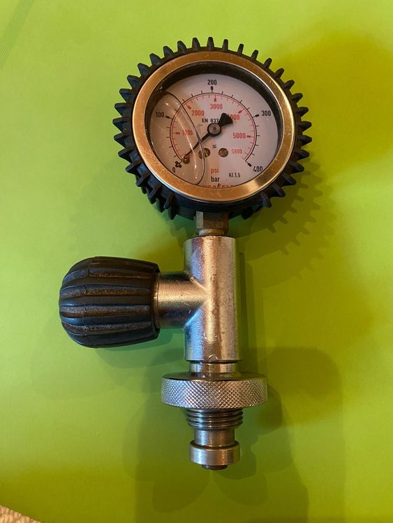 Produktbild von Prüfmanometer Für Flaschen BTS Flaschenmanometer – Prüfmanometer Für Tauchflaschen & Druckluft Prüfmanometer Druckluft