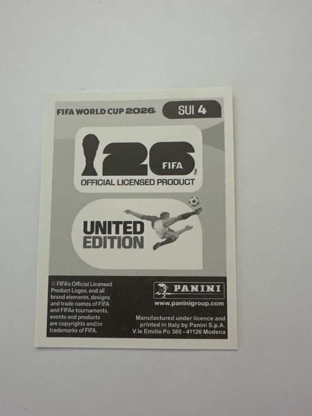 Panini Carte collezionabili: Panini FIFA WM 2026 Sticker - SUI 4 – Usato da Sulz AG venduto da DealWerk 1