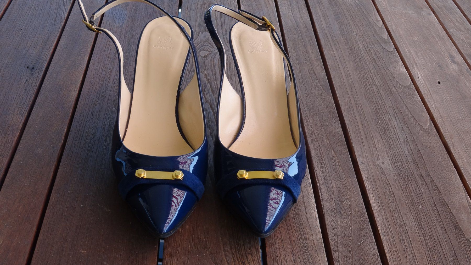 Navyboot Scarpe da donna: Slingpumps Navyboot, dunkelblau – Usato da Erlenbach ZH venduto da November-Ergometer