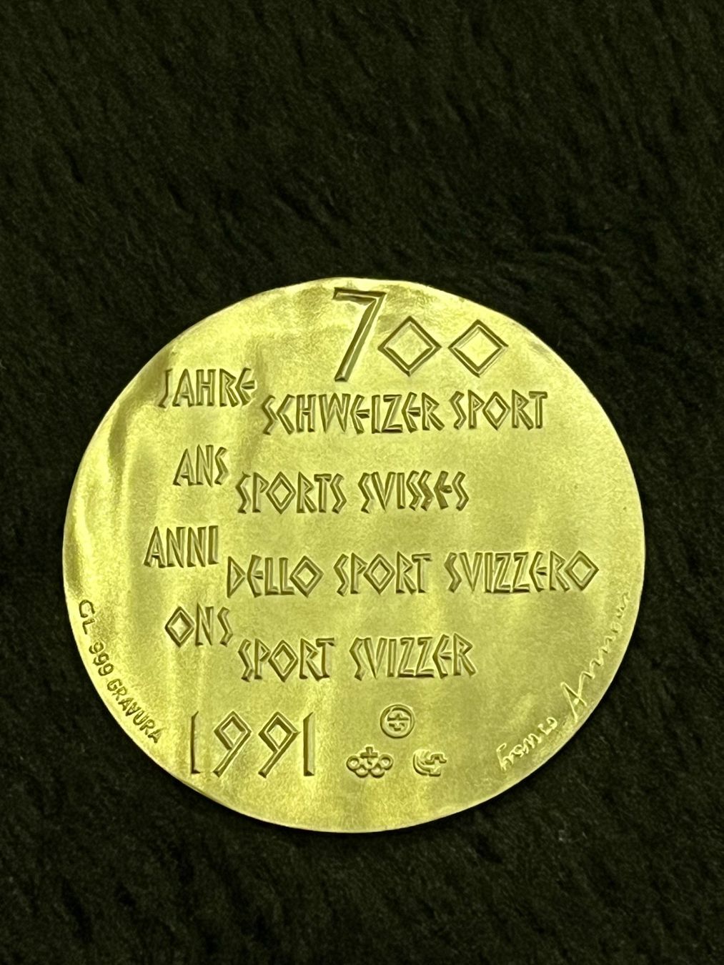 Medaglie: Medaille Silber 999 – Usato da Bettwiesen venduto da wicking27 1