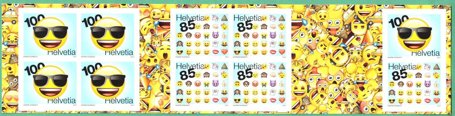 Tutti i francobolli: MH  2017   SM    EMOJI     postfrisch – Nuovo (secondo la descrizione) da Mellingen venduto da Ginger 1