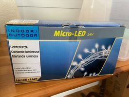 Lichterkette Micro-LED 24V, 24 m, 144 LED, Indoor/Outdoor