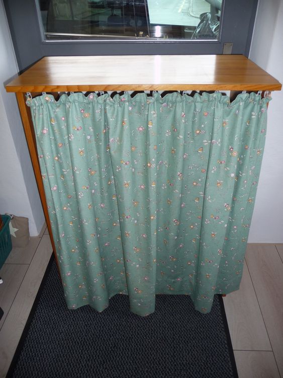 Staubdichter Schrankvorhang 100x90cm - Leinen Vorhang Für Küche & Regale