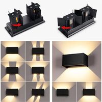 Aluminium-LED-Wandleuchte,wasserdicht (IP65)20x10x10cm NEU