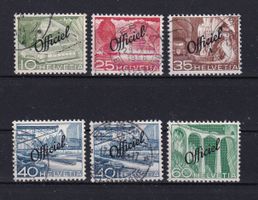 SUISSE 1950 Timbres administratifs surcharge Officiel
