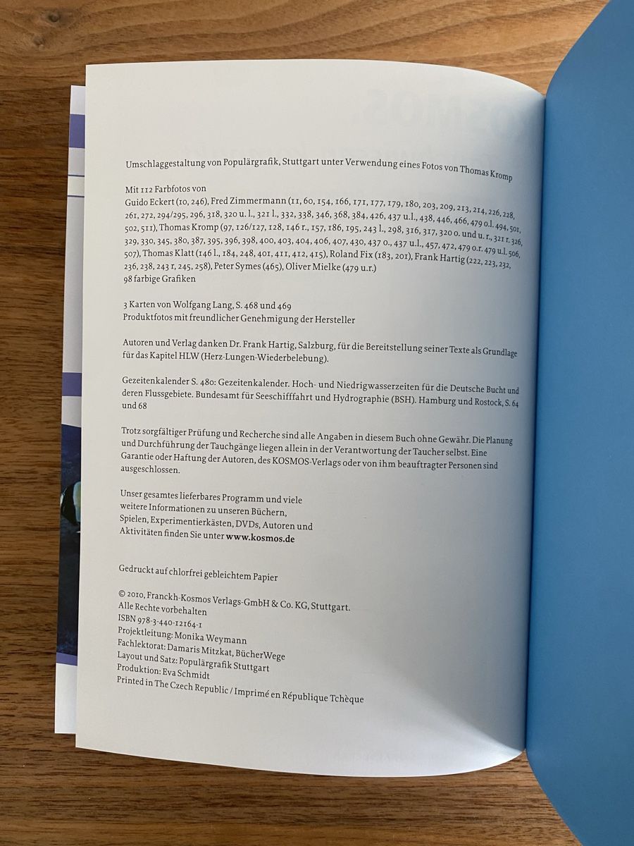 Bücher: Tauchen-Handbuch: Modernes Tauchen, Kosmos – Gebraucht aus Wiezikon b.Sirnach von talamona94 2