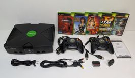 Xbox Classic mit 2 Controller und 5 Games