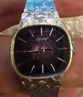 Vintage Citizen Damen Uhr – Purple Dial – WGP – Funktioniert