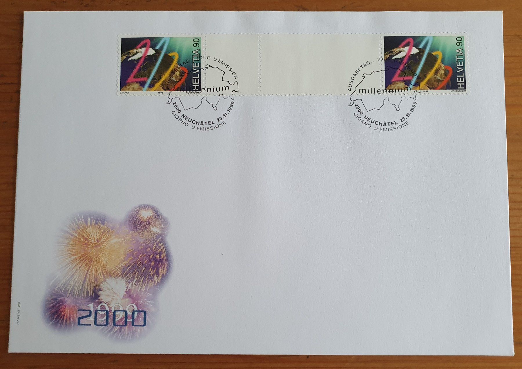 Alle Briefmarken: FDC Lot: Millenium 23.11.1999 /  11 Briefe – Gebraucht aus Dällikon von Minita 2