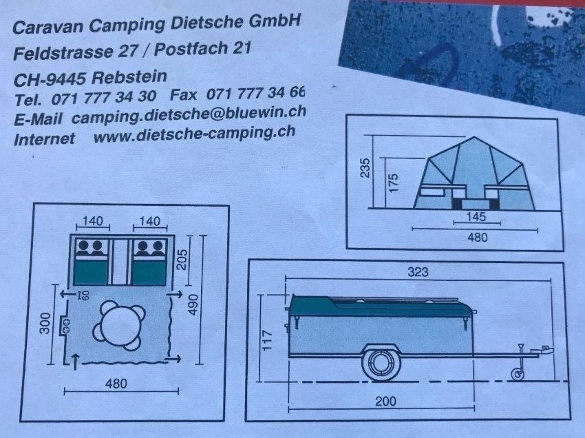 Rimorchi: Raclet Wohnwagen Anhänger Camper-Vollversion – Usato da Hittnau venduto da starlet 5