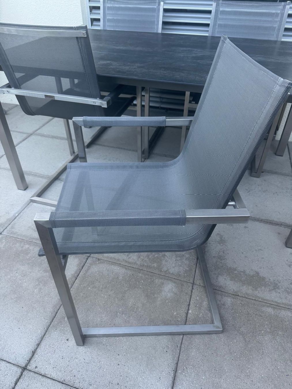 Set di tavolo e panche: Gartentisch mit 4 Stühlen – Usato da Zürich venduto da 2unlimited 4