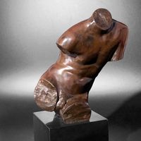 Gérard Vuerchoz (1885-1967) Bronze "Torse de Jeune Homme"