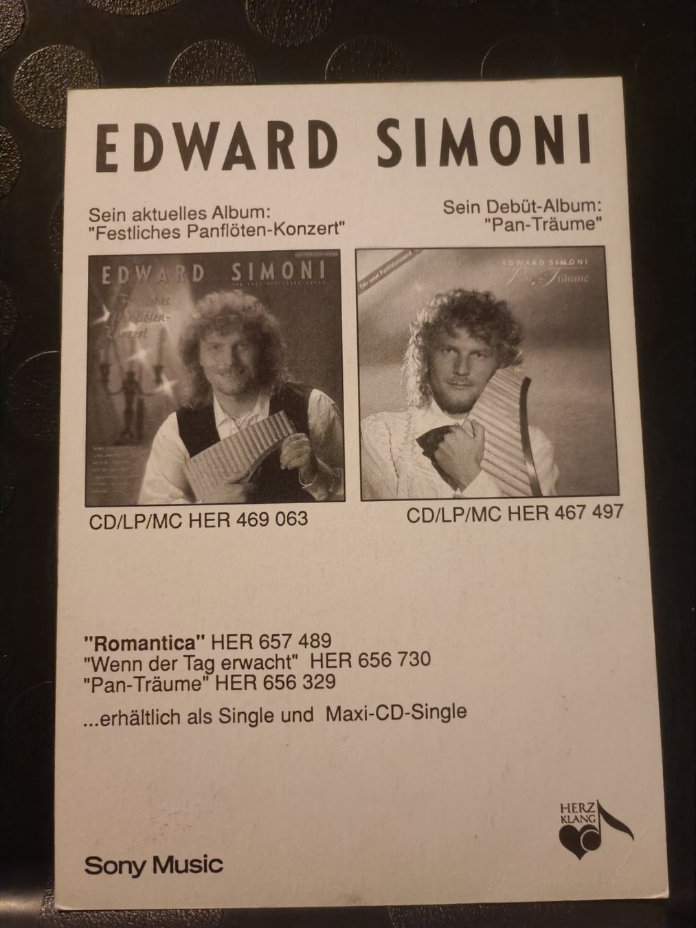 Autografi: Edward Simoni - signierte Autogrammkarte – Usato da Menziken venduto da Artographs 1