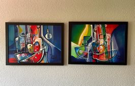 Gemälde Kunst Simeon Gonzales 1973