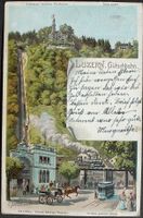 LITHO Gütschbahn LUZERN Lith. & Verlag v. Heinrich Schlumpf