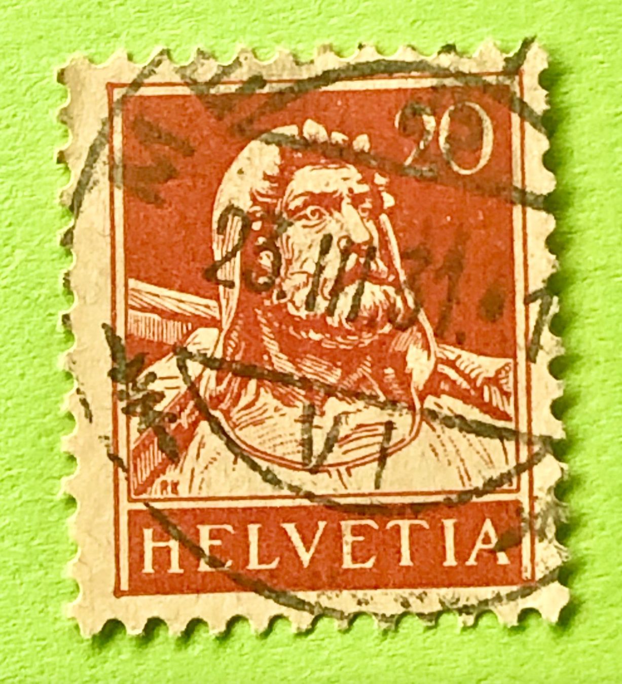 Tutti i francobolli: Nr.174  Wilhelm Tell GESTEMPELT    – Usato da Aarau venduto da Billa007