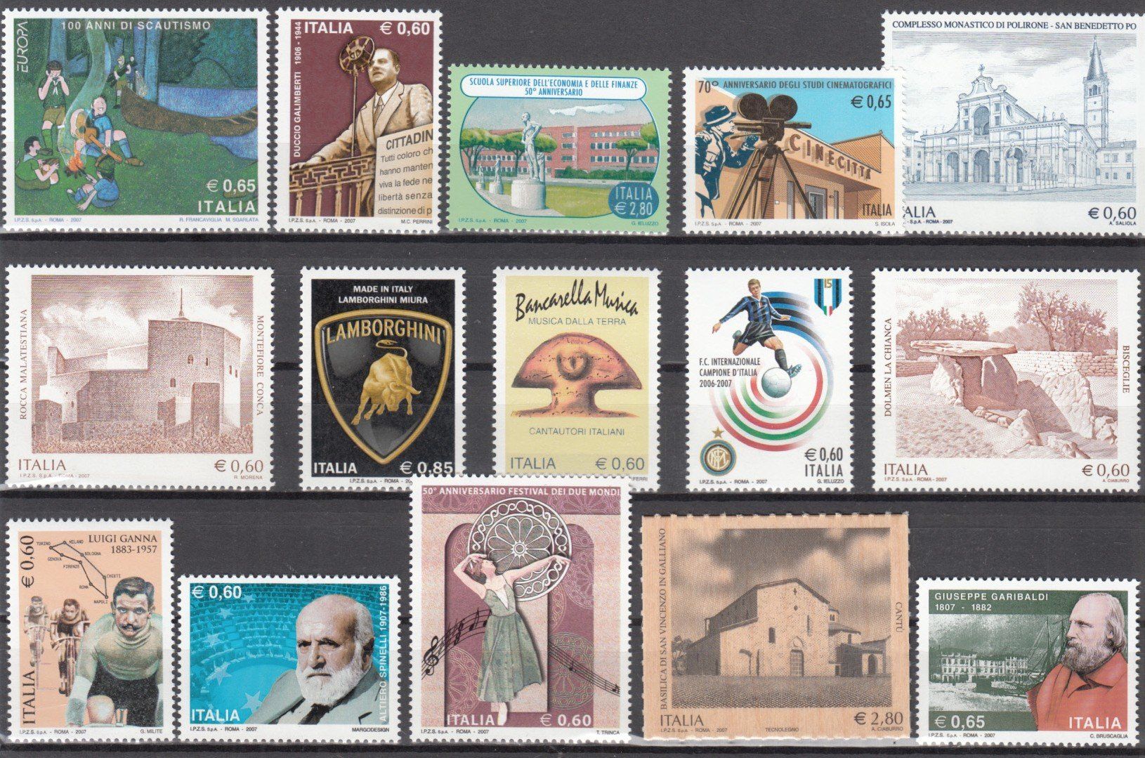 Tutti i francobolli: Italien 2007 postfrisch – Usato da Bürglen TG venduto da StampGraf 5