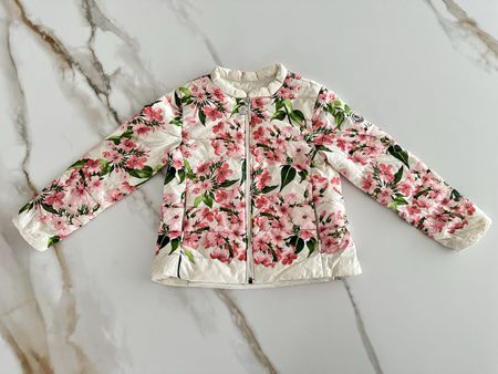 Moncler Frühlingsjacke mit Blumenmuster, Grösse 92 Top!