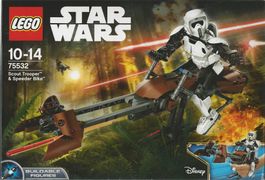 LEGO STAR WARS 75532 SCOUT TROOPER & SPEEDER BIKE BUILDABLE