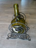 Schmiedeeisen Flaschenhalter für Weinflasche, Vintage!