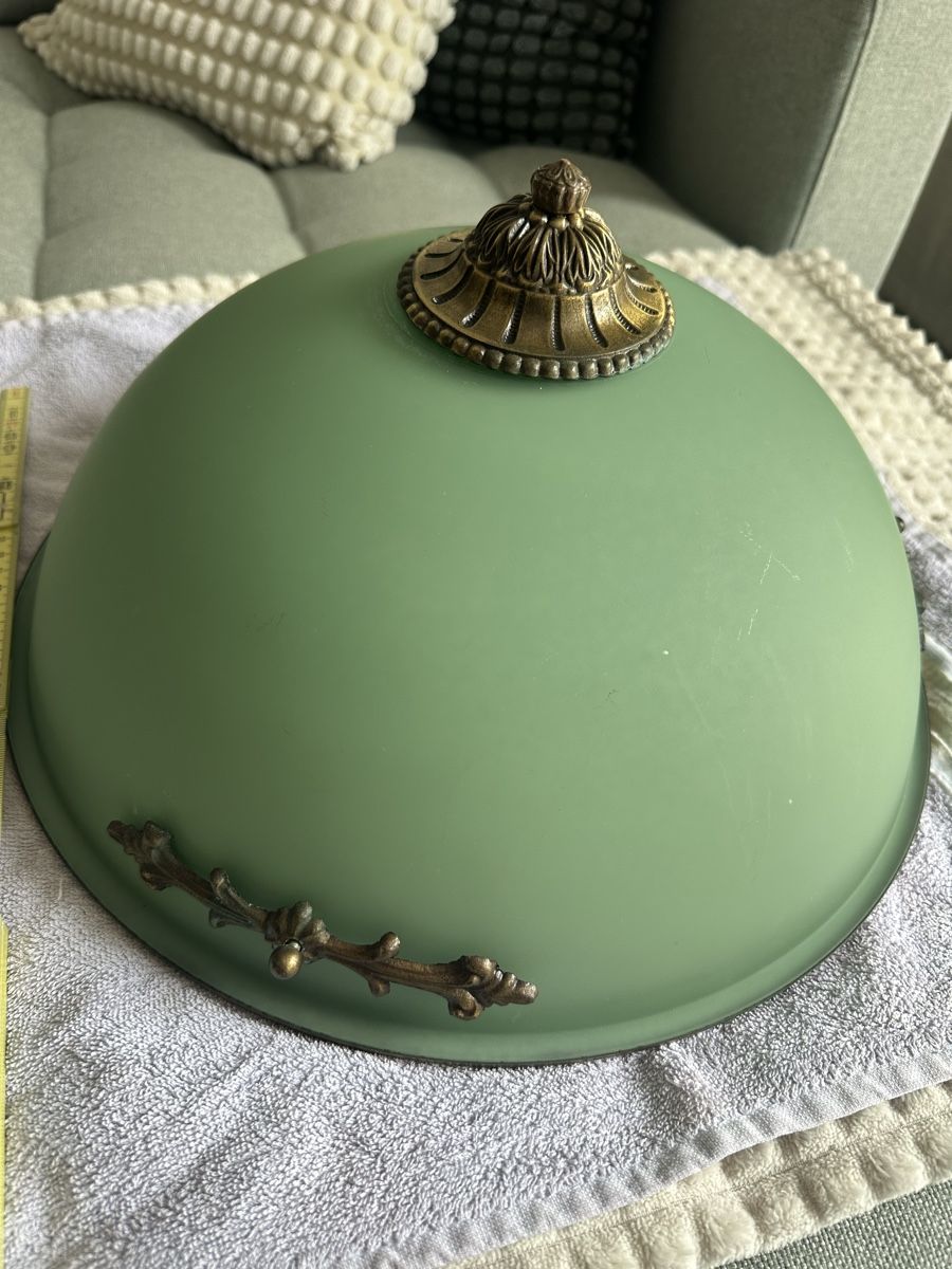 Lampadari & plafoniere: Grüne Vintage Lampe, Glas – Usato da Zürich venduto da yvonne.knoblauch