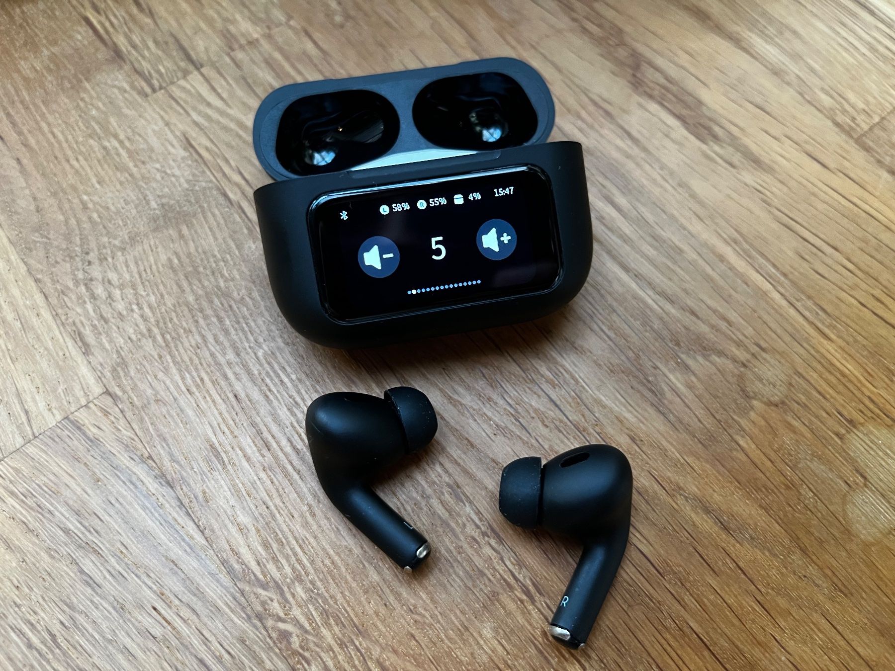 Cuffie: Matt Schwarz Buds mit Display & Noise Cancelling – Nuovo e nell'imballaggio originale da Winterthur venduto da AlienStore 6