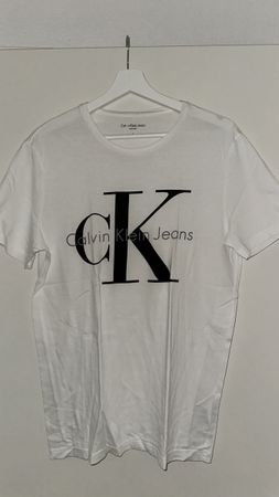 Calvin Klein Jeans T-Shirt Gr. S weiss, Top Zustand!