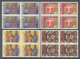 1981, Sonderpostmarken, Viererblöcke **