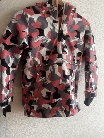 Stylish Ladies' Winter Jacket - Geometric Pattern, Size M
