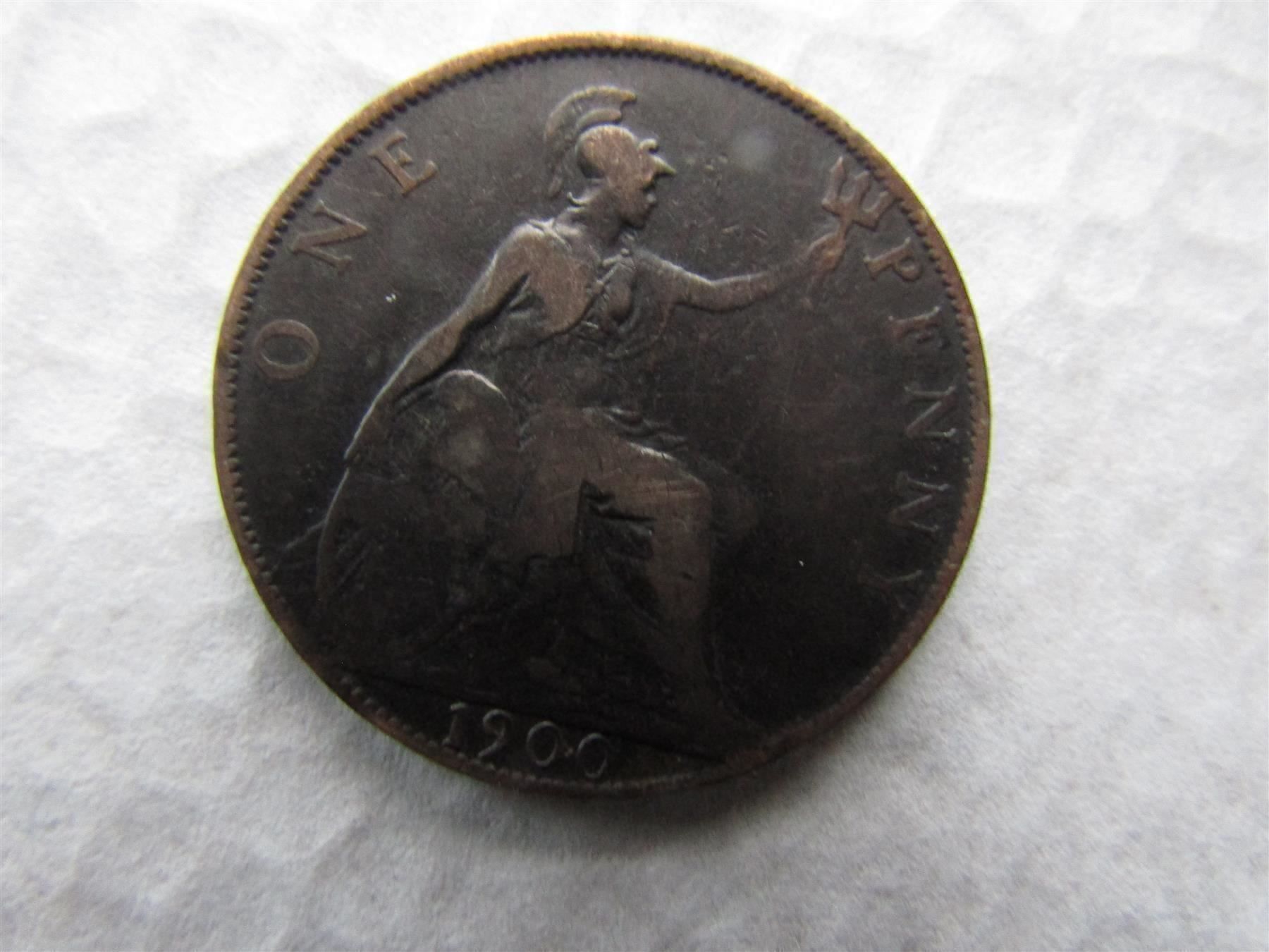 Alle Münzen: One Penny 1900                                       (Nr.13) – Gebraucht aus Herzogenbuchsee von Winigo