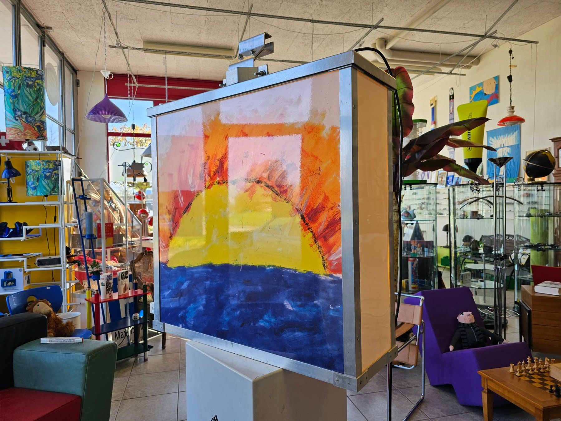 Lampade: Lightbox Alu Leuchtkasten Outdoor Werbeleuchte Sunset – Usato da Nottwil venduto da Wondewa-Shop 1