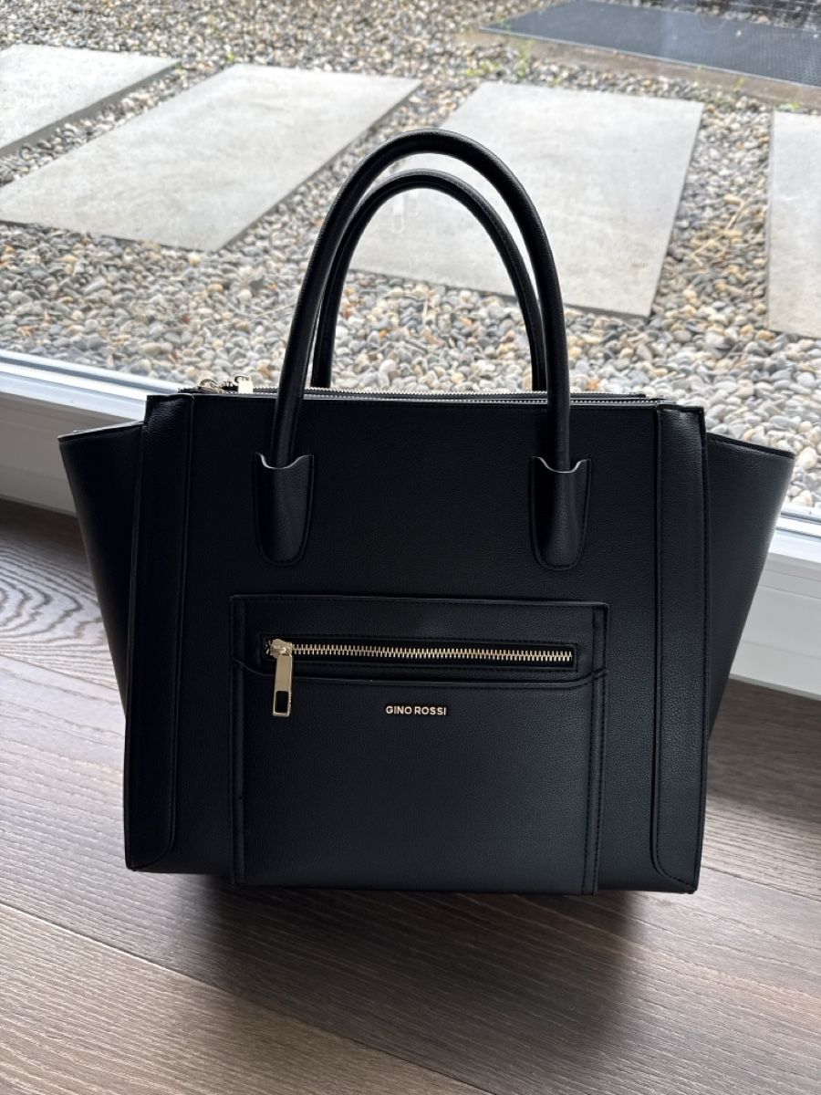 Borse da donna: Gino Rossi Black Tote Bag  – Nuovo (secondo la descrizione) da Wilen b. Wollerau venduto da Nataly_