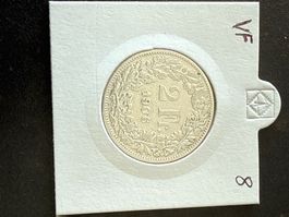 Swiss 2 francs 1906 Silver Coin