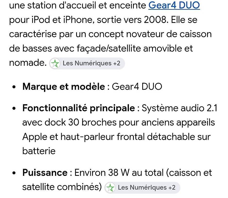 Docking station: Gear4 DUO IPOD Dock Speaker – Usato da Erde venduto da zakleblanc 1