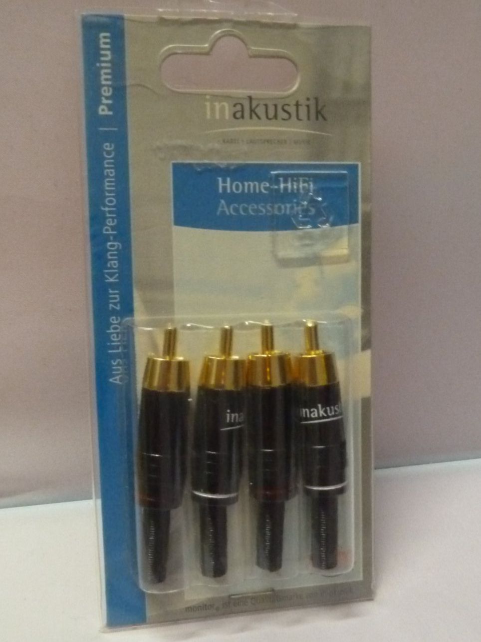 Unità & Adattatore: 4x Inakustik Premium Chinchstecker – Nuovo e nell'imballaggio originale da Affoltern am Albis venduto da Sennrtv 5