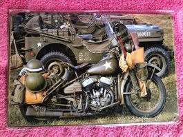 Jeep willys harley us army Militär militaria