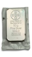 Silberbarren silver UBS 50g 999.0 neu