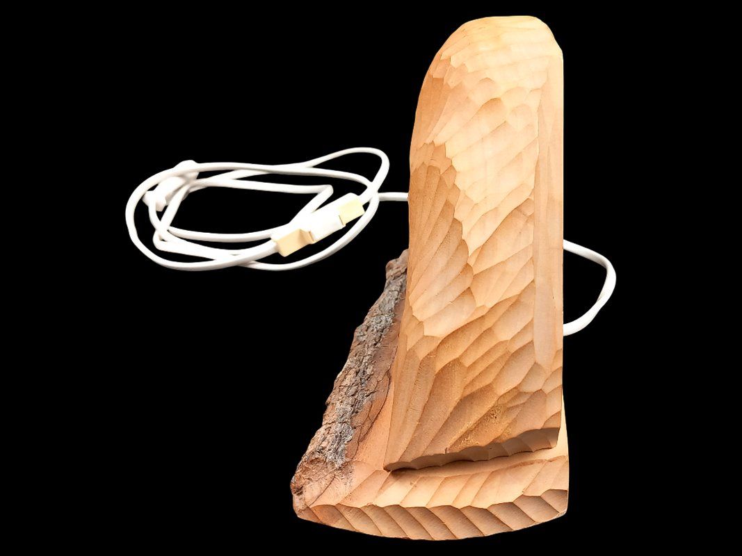 Lampen: Holzlampe mit Kristall – Gebraucht aus Hünenberg von Restwert_Zug 5