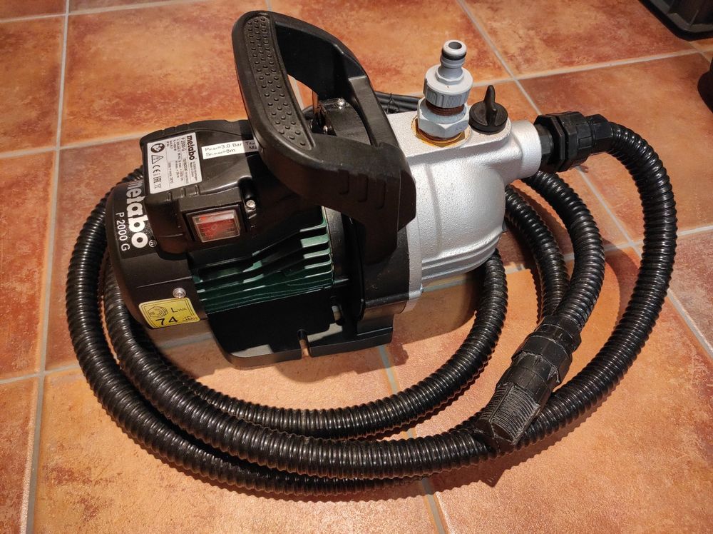 metabo-p-2000-g-gartenpumpe-4m-saugschlauch-gebraucht-in-melchtal