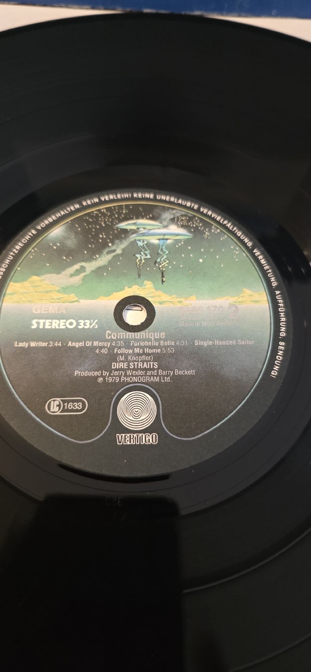 Vinyles:  Dire Straits Communiqué, état d'usage – D'occasion à Yvonand par RF-VINYL 4
