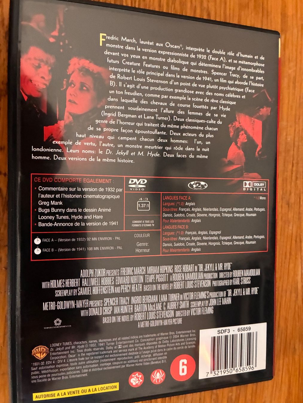 Tous les DVDs: Dr. Jekyll & Mr. Hyde (DVD, Version de 1931 et 1941) – D'occasion à Vevey par zecollector 1