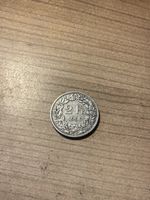 2 Schweizer Franken Silber Münze Jahrgang 1906