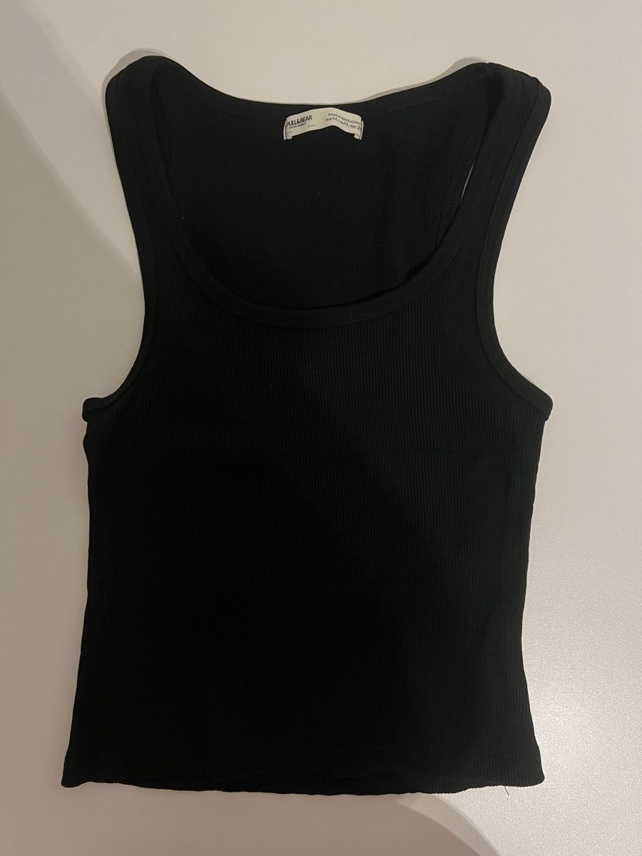 Pull&Bear Tops: grau, weiss und schwarze Tanktops Pull&Bear – Gebraucht aus Erlenbach von paulina.rad 2