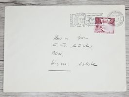 CL01 Enveloppe + Timbre Suisse 1957