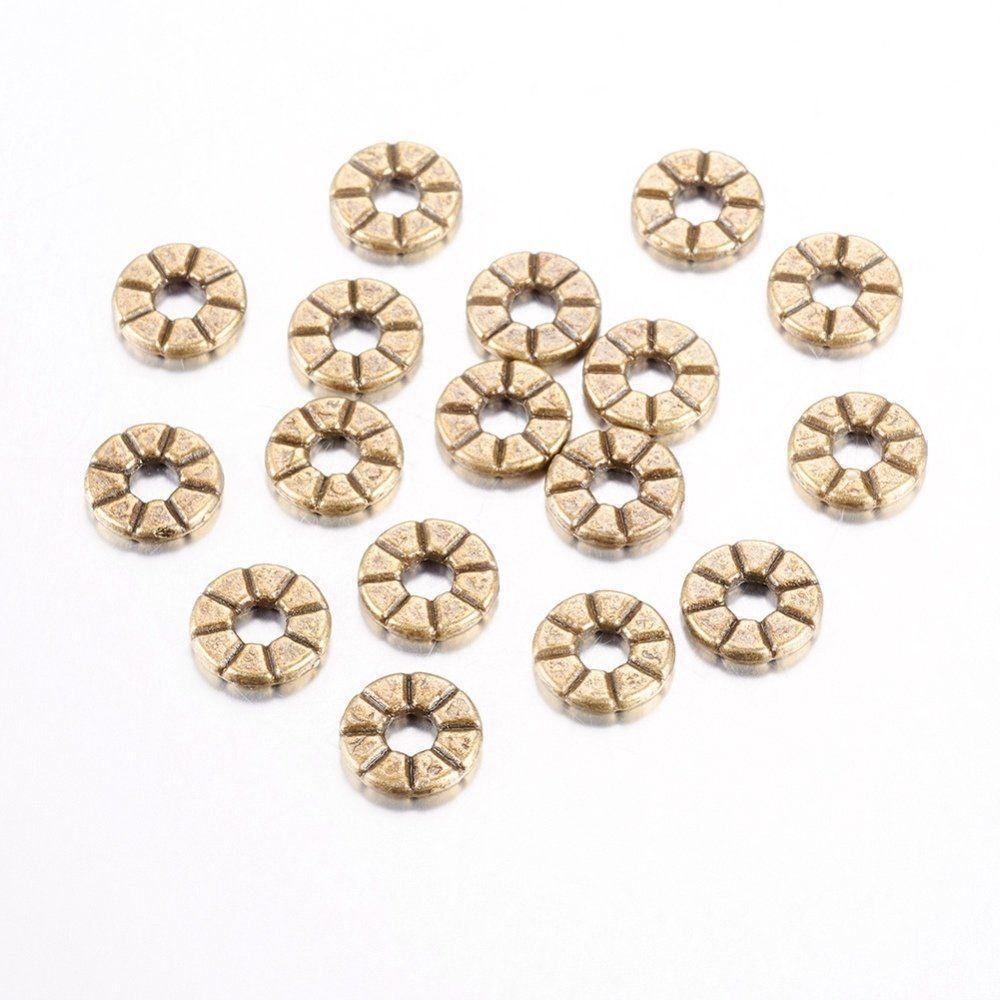 Perle (finte): Rondellen antik bronze 8mm 30 Stück – Nuovo (secondo la descrizione) da Alpnachstad venduto da perlengaby 1