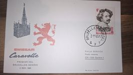 Swissair Bruxelles - Geneve 02.11.1965
