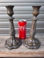 Antikes Paar Kerzenständer mit toller Patina und Patina